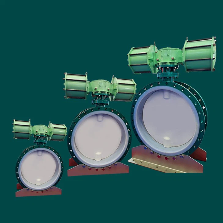 Pneumatic PTFE Butterfly Valve Actuator