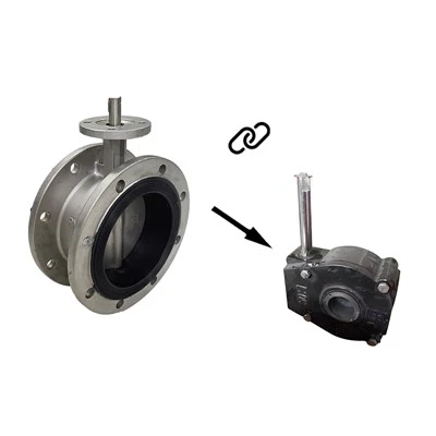 Válvula de mariposa de control de turbina EPDM de 8 pulgadas