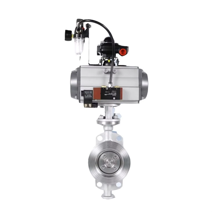 6inch Stainless Steel Air Operated Butterfly Valve