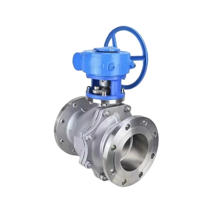 CF8M Stainless Steel Turbine Floating Ball Valve