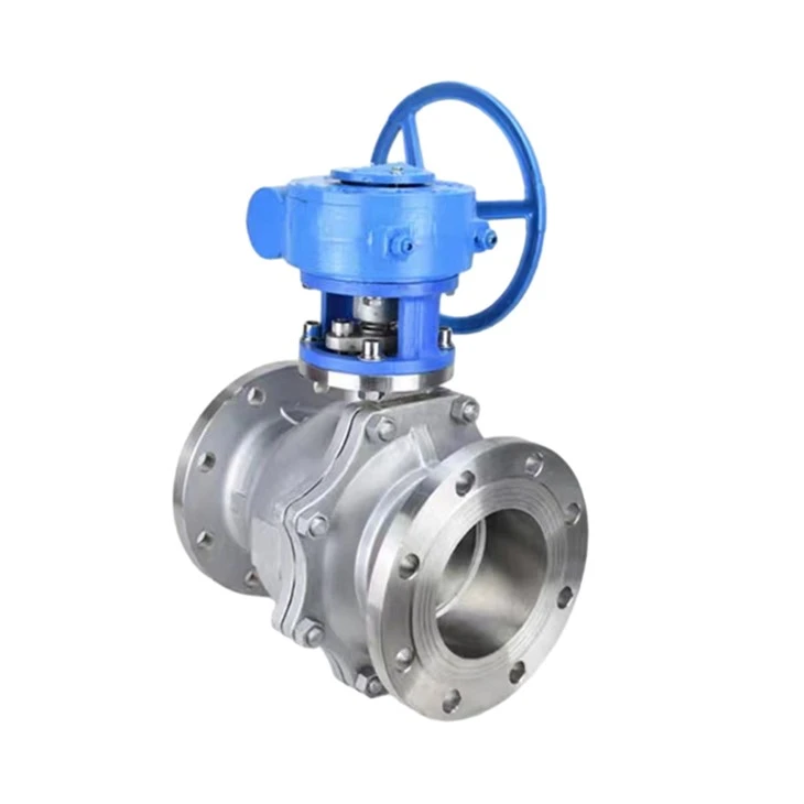 CF8M Stainless Steel Turbine Floating Ball Valve