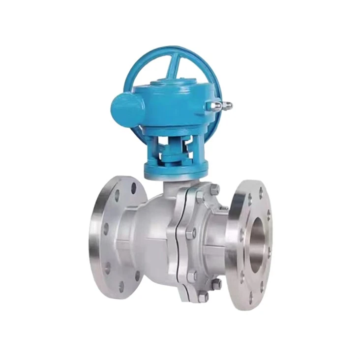 CF8M Stainless Steel Turbine Floating Ball Valve